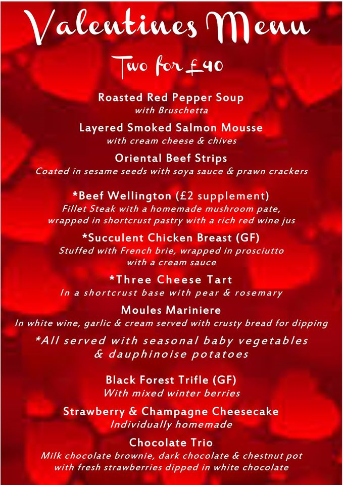 VALENTINE'S MENU